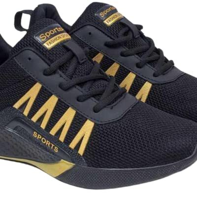 Trendy Running Shoes for Men Sneakers for Men (Color- Black-04) Size-6(13) C