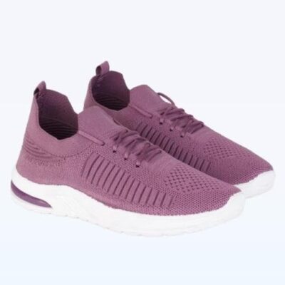 Lightweight Breathable Ladies' Knitted Lace-Up Sneakers – Stylish, Flexible, and Supportive Shoes for Work & Travel. PRT_012