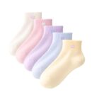 Cotton Socks for Woman | Summer Socks for Women | Women Ankle Length Socks, Soft & Stretchable, Pastel Cute COLOURS, Lightweight Anti-Odor Daily Wear Gym Sports Athletic Socks