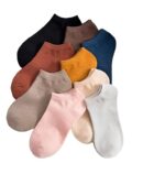 Girls Ankle Length Cotton Socks With Colourful Cute Colours Also for Women Low Cut Ankle socks Combo (Cotton blend) Pack of 5 (Colors May Vary)