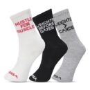 Diversa Sports & Gym Workout Socks for Men & Women with Premium Cotton | Crew Calf Length Socks, Free Size | Running, Cycling & Gym | Odour Free