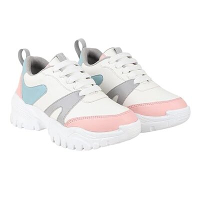 Shoetopia Women's Casual Walking Sneakers || Comfortable Lightweight Lace Comfy Travel & College