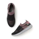 Marc Loire Women's Lightweight Athleisure Knitted Active Wear Slip-On Sneaker Shoes for Sports, Athletics and Walking