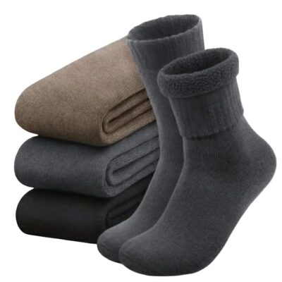 Winter Thermal Woollen Socks for Men and Women, Warm Cozy Unisex Socks (pack of 3