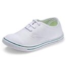 DOCTOR EXTRA SOFT Uniform Tennis Canvas School Shoes with Laces Black & White for Boys & Girls | Memory Foam Cushion & Anti-Bacterial Technology| Lightweight | Comfortable| Durable & Anti-Skid D-3004