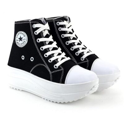 BADLAV Womens Badlav Women Lace Up Platform Sneakers Comfortable Casual Fashion Sneaker Walking Shoes (F-702_1) Women's Sneakers