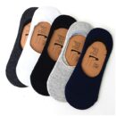 ME STORES Unisex Loafer Socks No-Show Cotton Socks Multicolored Pack of 5
