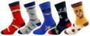 RC. ROYAL CLASS Full Length soft cotton designer socks for kids Boys & Girls (pack of 5 pairs)