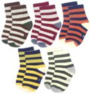 Neska Moda Boys & Girls Pack of 5 Pairs Terry Cotton Ankle Socks (Multicolor) -SK654
