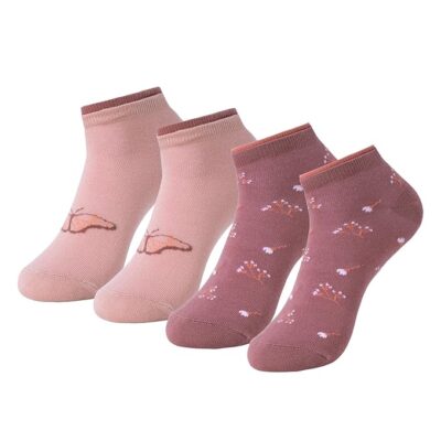 Jockey 7480 Women's Compact Cotton Stretch Low Show Socks with Stay Fresh Treatment (Pack of 2)