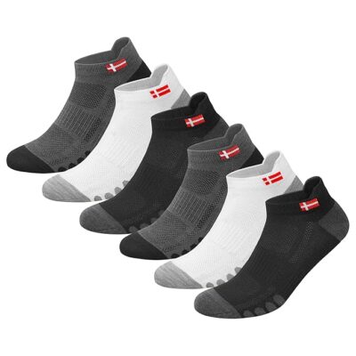 SWAGR 6 Pairs Sports Socks for Men Ankle Length Athletic Running Socks, Pack of 6, Free Size