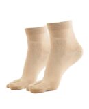 Jockey 7487 Women's Compact Cotton Stretch Toe Socks with Stay Fresh Treatment (Pack of 2)