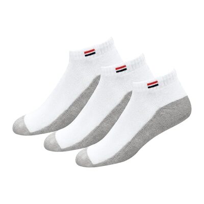 NAVYSPORT Socks for Men Solid Ankle Length Cotton Socks, Free Size, Pack of 3 (Multicoloured)